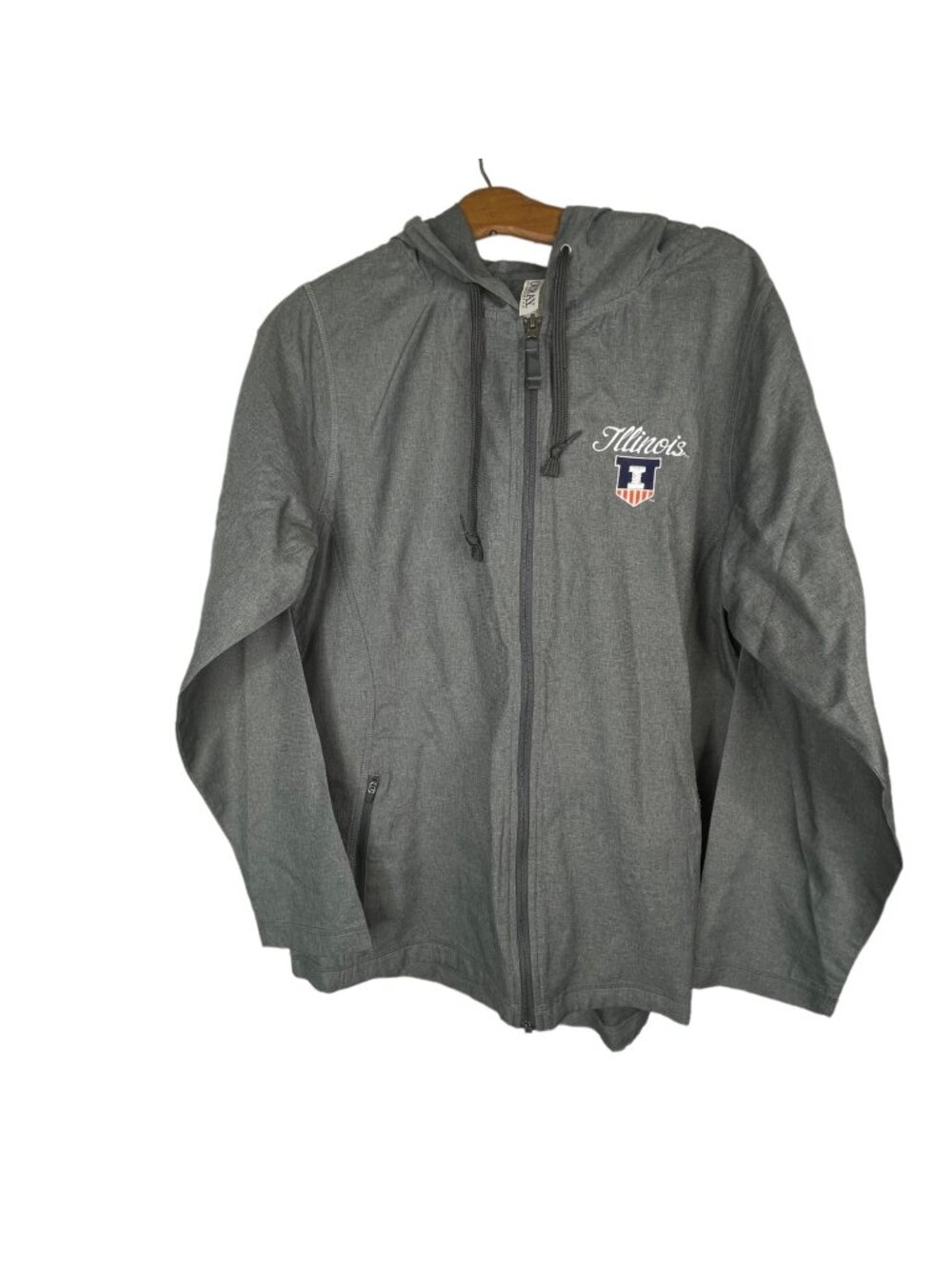 Ouray Venture Jacket Womens Medium Illinois Iliani Hooded Full Zip Gray NEW
